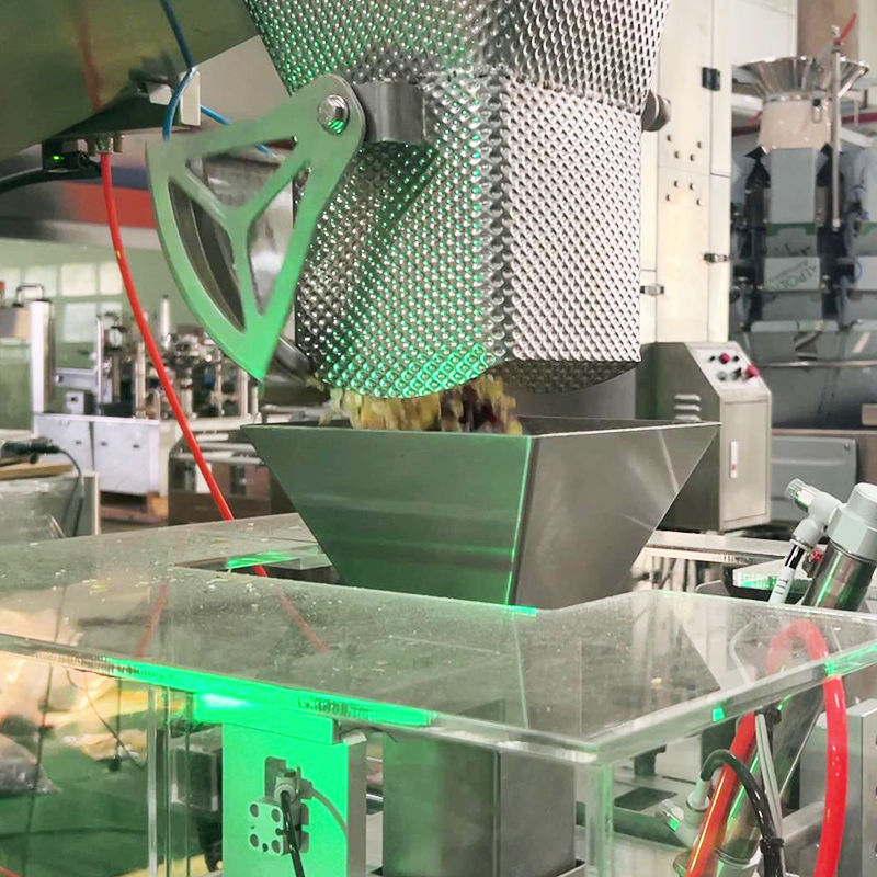 মাল্টি-মেটেরিয়াল ২.৫ কেজি পোষা প্রাণীর খাদ্য প্যাকেজিং মেশিন মাল্টিহেড ওয়েইগার লিনিয়ার ওয়েইগার সহ জিপলক ডয়প্যাক পাউচ প্যাকিংয়ের জন্য