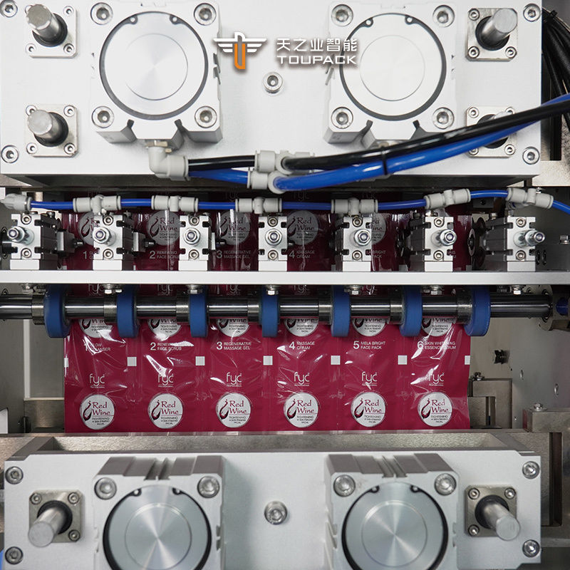 সম্পূর্ণ স্বয়ংক্রিয় উল্লম্ব Irrreguar বোতল আকৃতির স্যাচেট এনার্জি জেল সস মধু রস প্যাকিং প্যাকেজিং মেশিন কারখানা