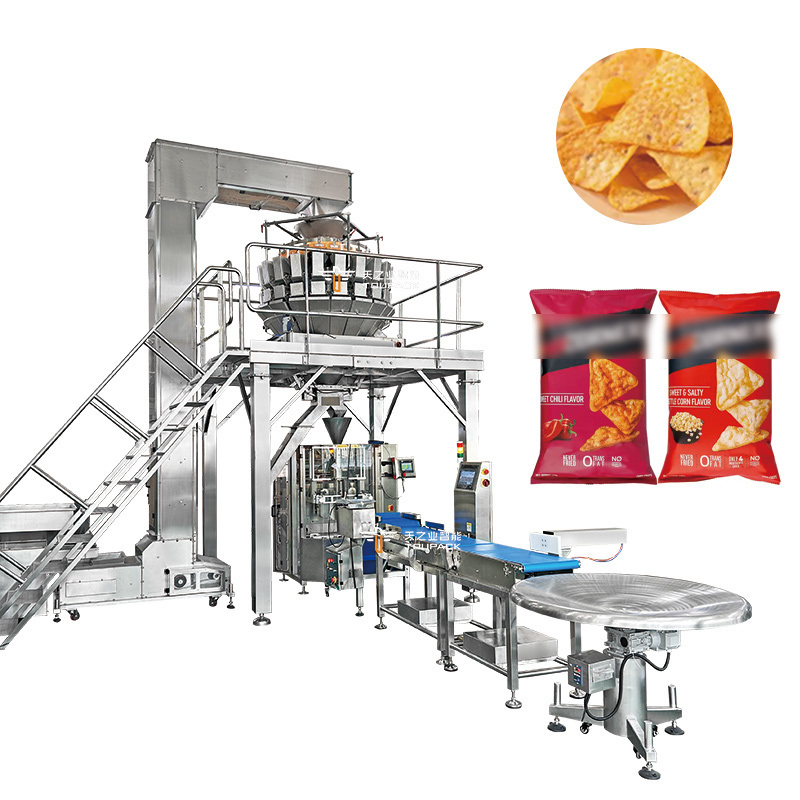Automatic Multihead Weigher Packing Machine with 30-60BPM Speed and 10g-300g Weighing Range for Food Packaging