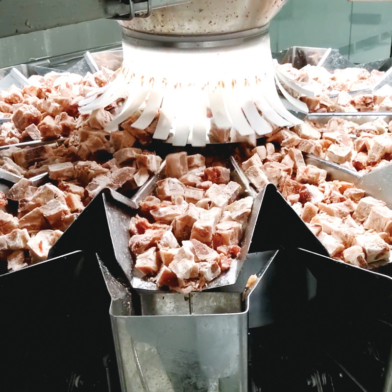 ১ কেজি ২ কেজি চিকেন পোল্ট্রি নাগেট উইংস মাংস প্রি-মেড পাউচ মাল্টিহেড ওয়েইজার স্ট্যান্ড আপ পাউচ রোটারি ফিল সিল প্যাকিং মেশিন