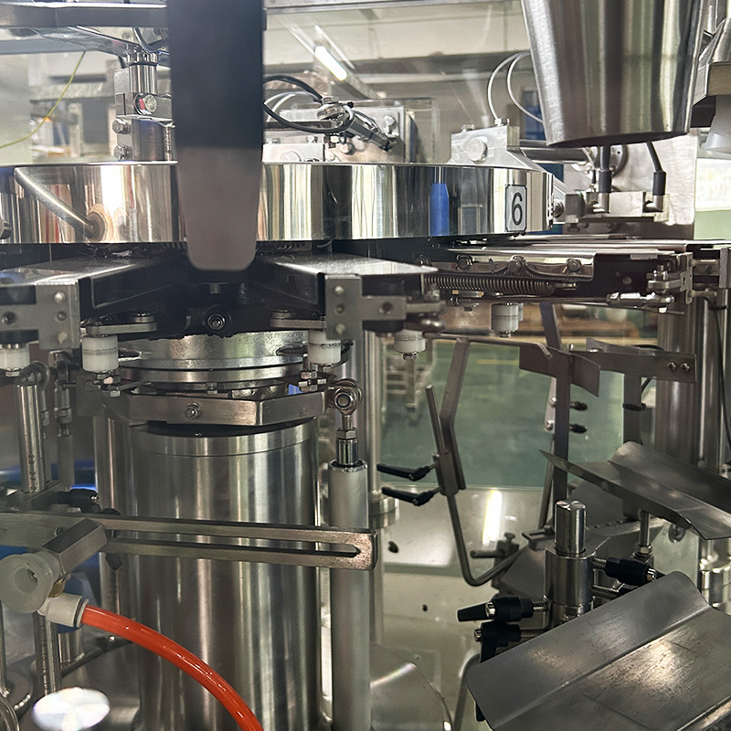 স্বয়ংক্রিয় সান্দ্র উপাদান স্ক্রু মাল্টিহেড ওয়েজার প্যাকেজিং যন্ত্রপাতি হিমায়িত ড্রামস্টিক চিকেন নাগেট প্যাকিং মেশিন