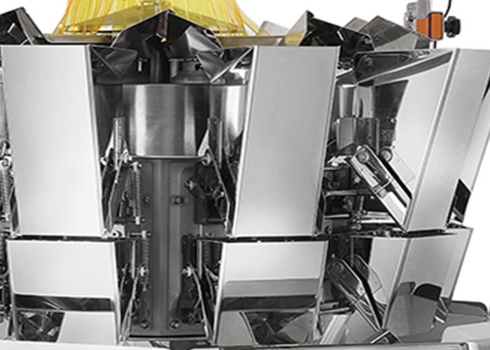 বিন এর জন্য ওয়ান 10 হেডের 1.6L 60pc / মিন স্ন্যাক ফুড প্যাকেজিং মেশিন