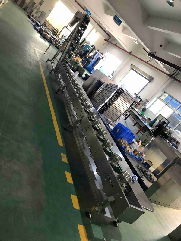 0.75KW পিকল প্যাকেজিং মেশিন প্যাচ ব্লকের জন্য পরিমাপযোগ্য খাদ্য নিরাপদ বাউল টাইপ টিপলার কনভেয়ার