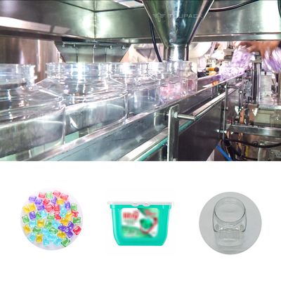 1 কেজি লন্ড্রি জপমালা ওজনের ফিলিং মেশিন কাউন্টিং 15pcs 30pcs ক্যান বক্স লিকুইড গ্রানুল প্যাকেজিং মেশিন