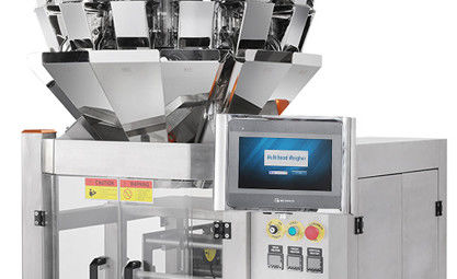 খাদ্য শিল্পের জন্য 1.6L 10 মাথার ওজন এবং প্যাকিং মেশিন সমস্ত এক ভাগ করা কন্ট্রোলারে