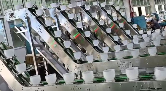 গ্র্যানুয়ার উত্তোলনের জন্য স্টেইনলেস স্টিল 304 60p/M বোল পরিবাহক